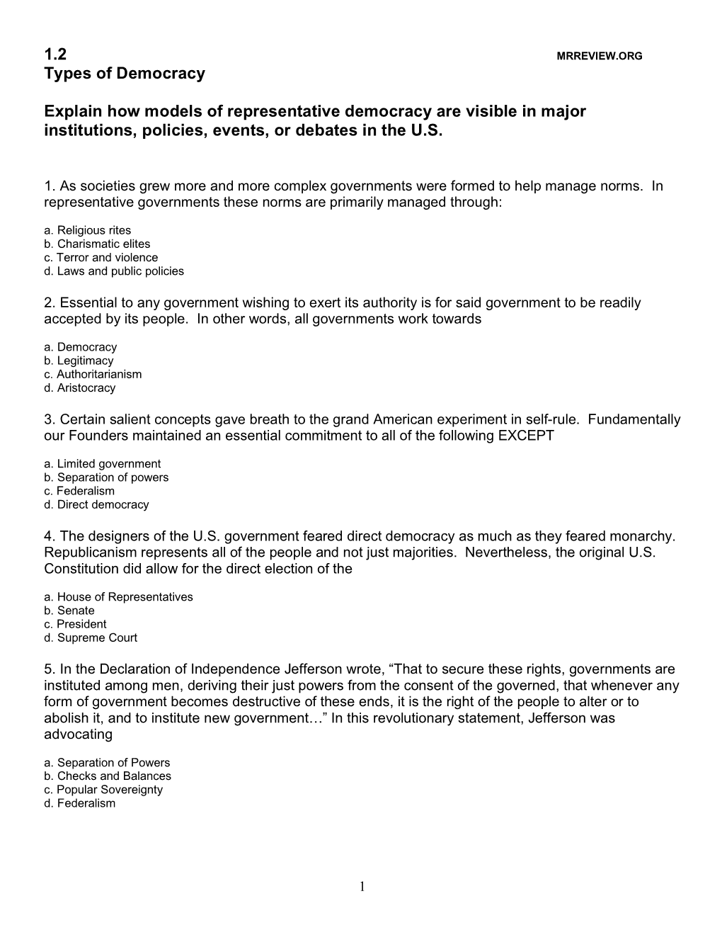 1-2-types-of-democracy-explain-how-models-of-representative-docslib