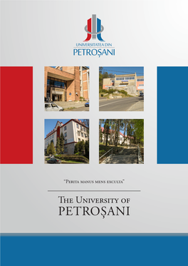 The University of PETROȘANI Academic Senior Management