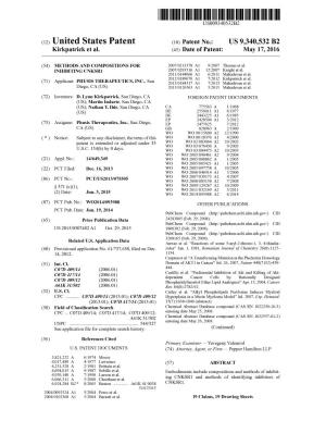 (12) United States Patent (10) Patent No.: US 9,340,532 B2 Kirkpatrick Et Al