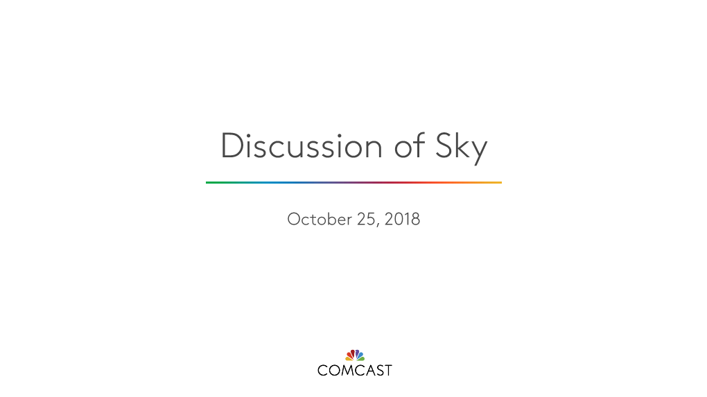 Discussion of Sky