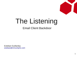 Email Client Backdoor