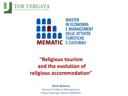 “Religious Tourism and the Evolution of Religious Accommodation”
