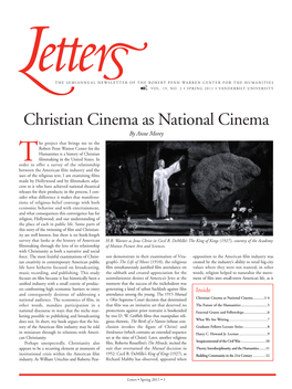 Christian Cinema As National Cinema