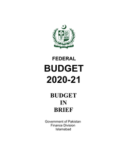 Budget in Brief 2020-21