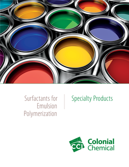 Surfactants for Emulsion Polymerization