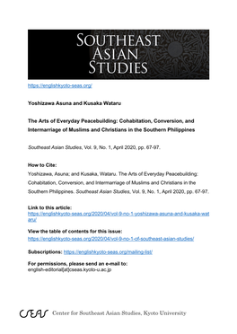 Center for Southeast Asian Studies, Kyoto University Southeast Asian Studies, Vol