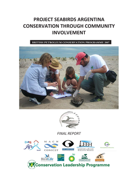 Project Seabirds Argentina Conservation Through Community Involvement