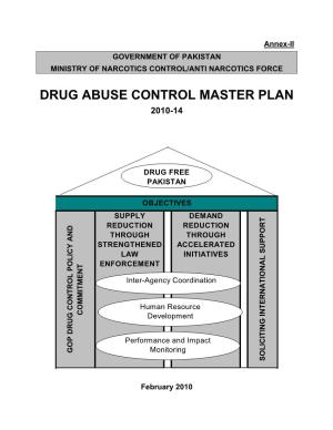 Drug Abuse Control Master Plan 2010-14