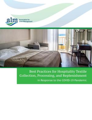Best Practices for Hospitality Textile Collection, Processing, And