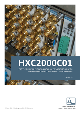 Manual HXC2000C01