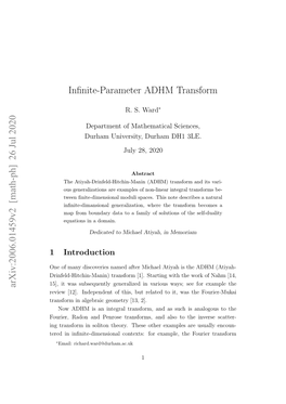 Infinite-Parameter ADHM Transform