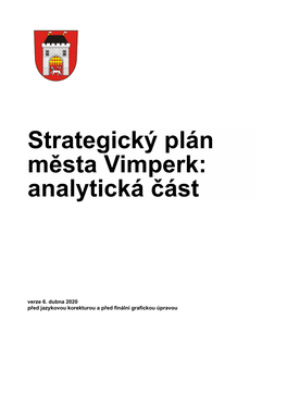 Analytická Část Strategického Plánu