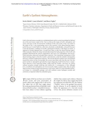 Earth's Earliest Atmospheres
