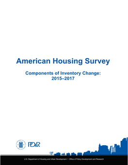 American Housing Survey Components of Inventory Change