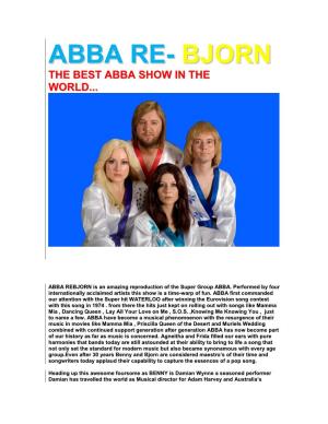 Abba Rebjorn Bio & Press Release