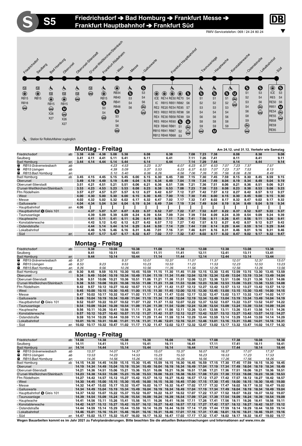 Linienfahrplan