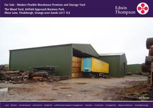 For Sale - Modern Flexible Warehouse Premises and Storage Yard the Wood Yard, Airfield Approach Business Park, Moor Lane, Flookburgh, Grange-Over-Sands LA11 7LS