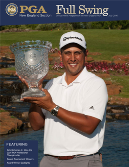 Rich Berberian Jr. Wins the 2016 PGA Professional Championship Recent Tournament Winners Award Winner Spotlights