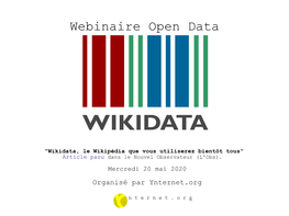 Webinaire Open Data