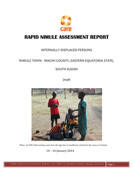 Rapid Nimule Assessment Report