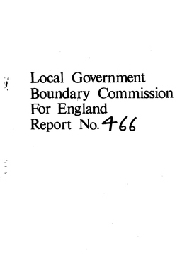 Local Government Boundary Commission for England Report LOCAL GOVERNMBBT