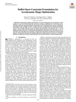 Buffet-Onset Constraint Formulation for Aerodynamic Shape Optimization