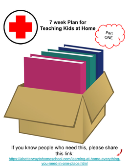 7 Week Plan for Teaching Kids at Home If You