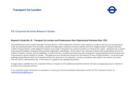 Research Guide No 18: Tfl Buidlings Post 1933