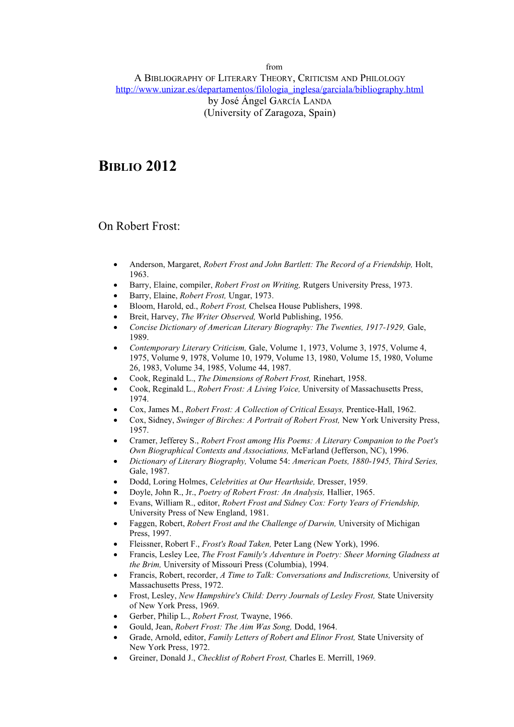 A Bibliography of Literary Theory, Criticism and Philology s10