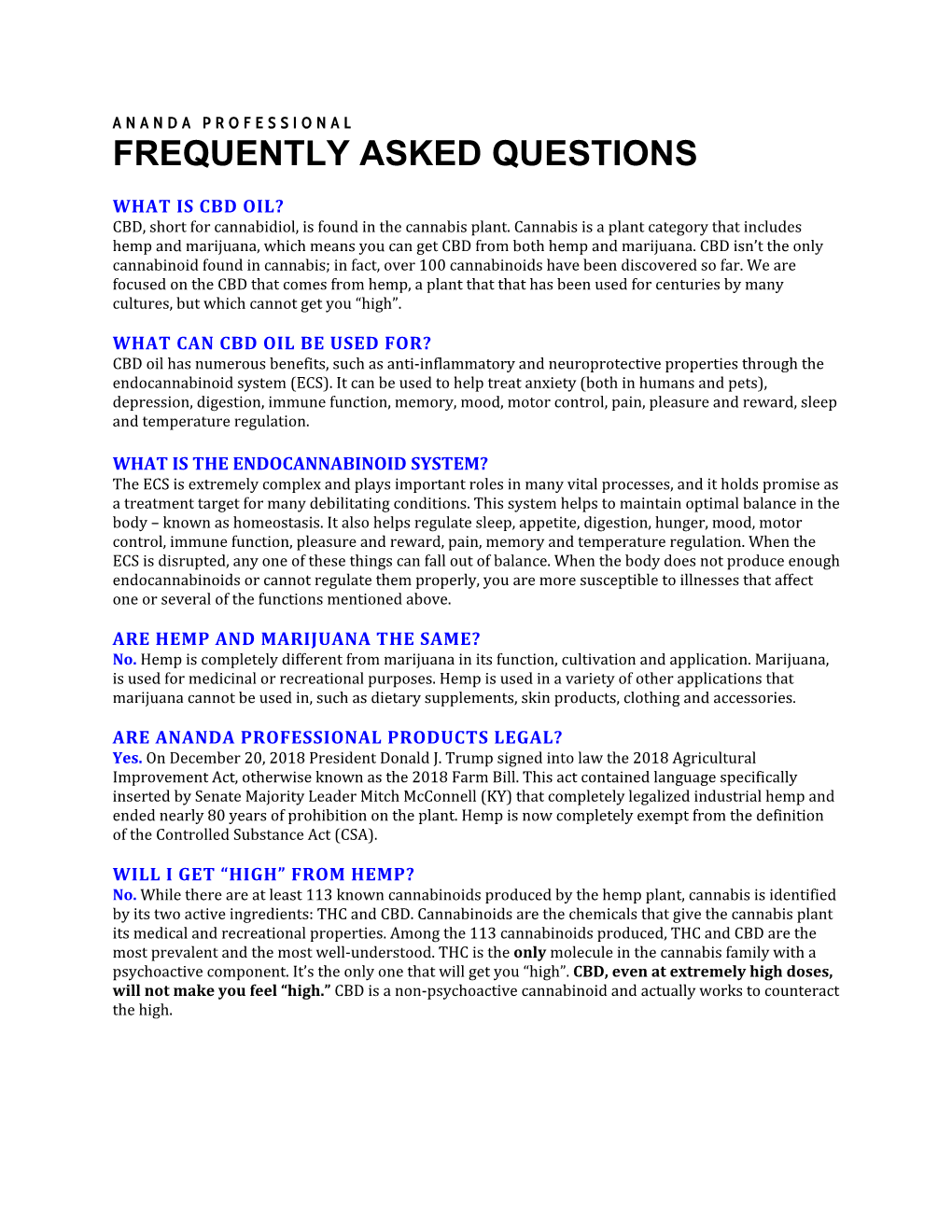 Frequently Asked Questions