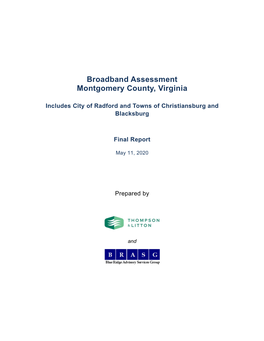 Broadband Assessment Montgomery County, Virginia