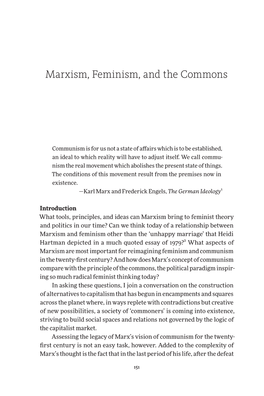 “Marxism, Feminism, and the Commons,” from Re-Enchanting The