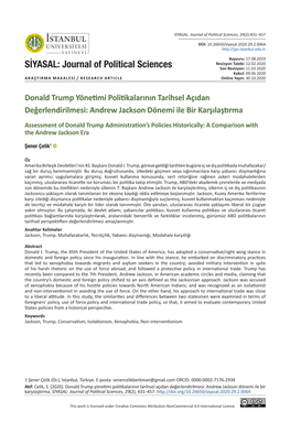 SİYASAL: Journal of Political Sciences, 29(2):431–457