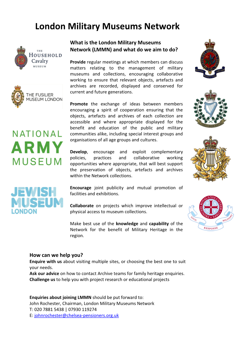 London Military Museums Network