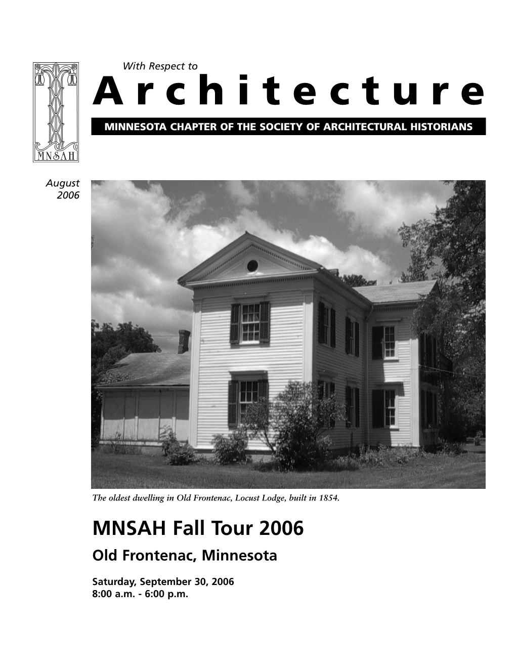With Respect to Architecture, August 2006