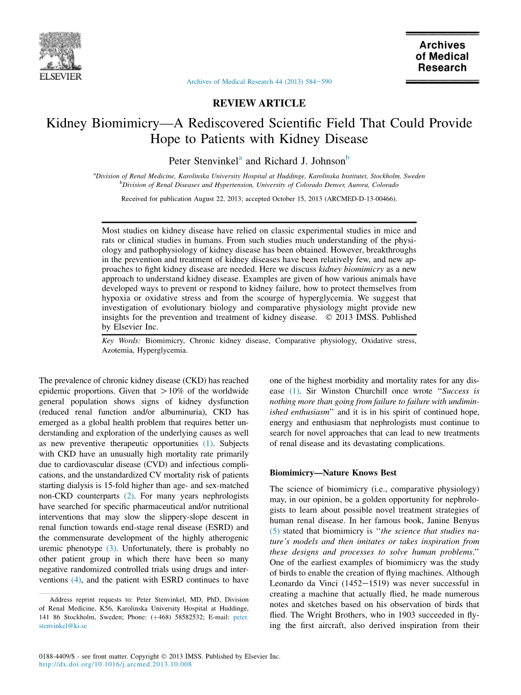 Kidney Biomimicry-A Rediscovered Scientific Field That Could Provide