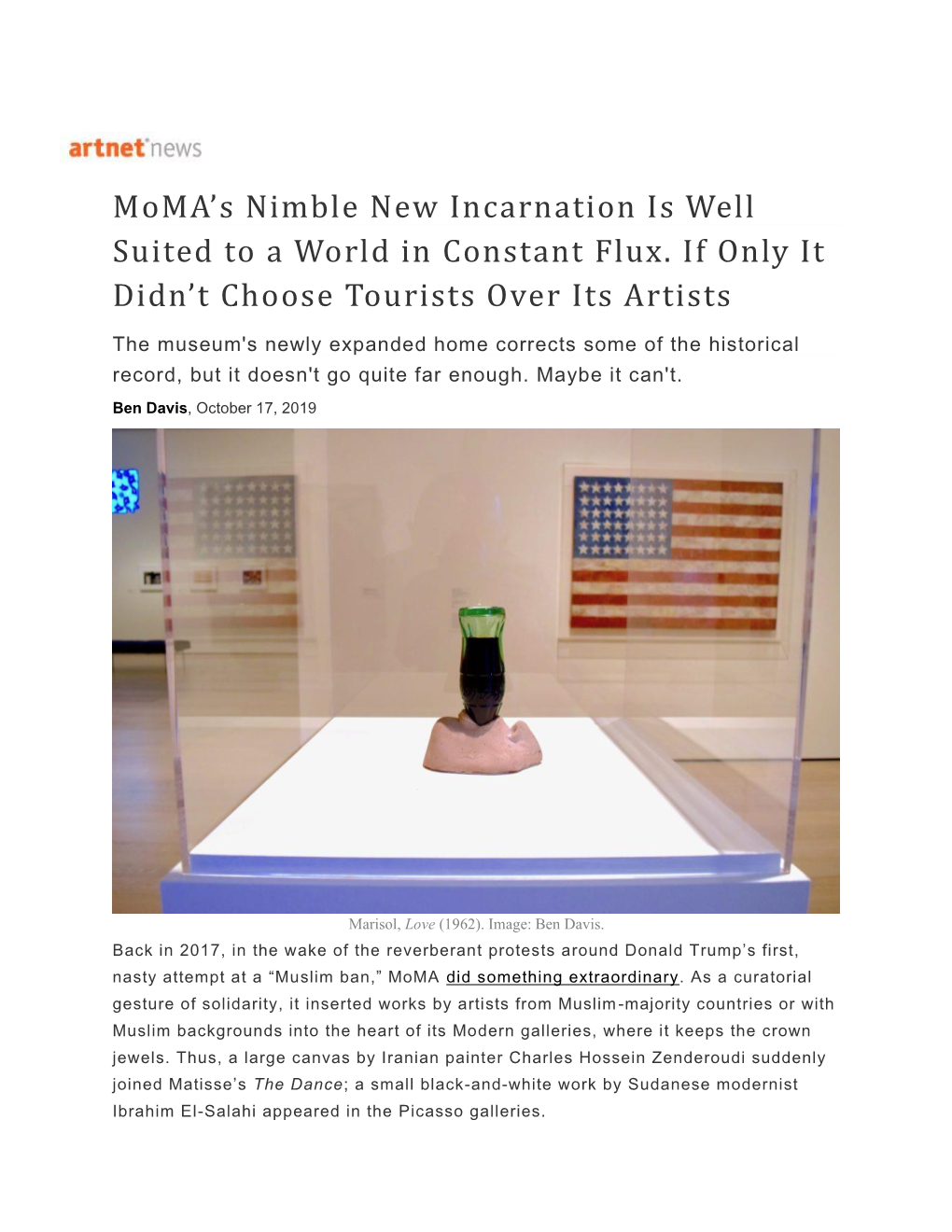 Moma's Nimble New Incarnation Is Well Suited to a World in Constant