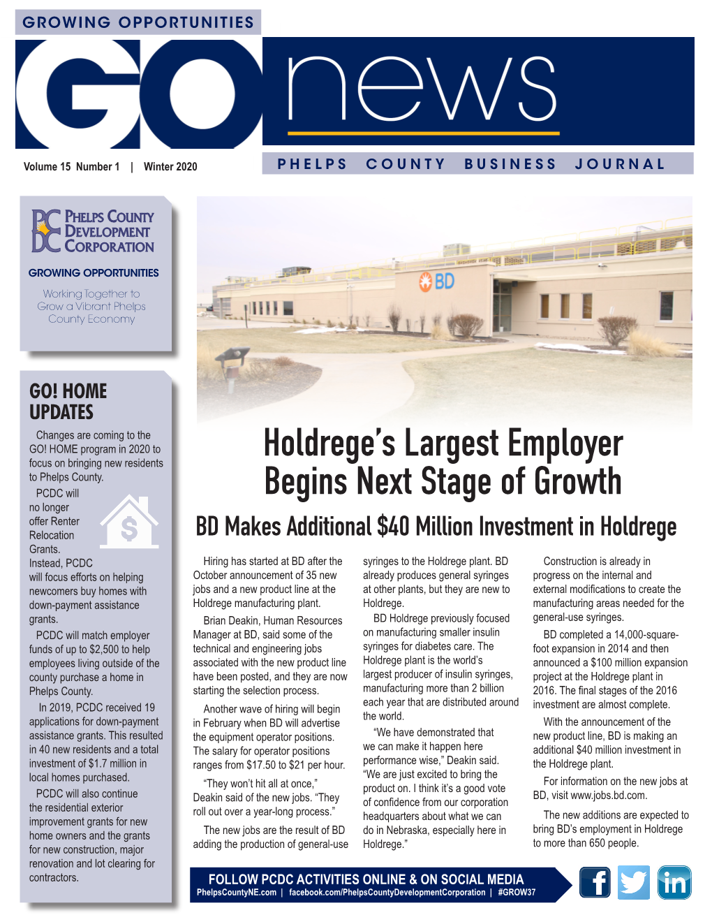 Holdrege's Largest Employer Begins Next Stage of Growth