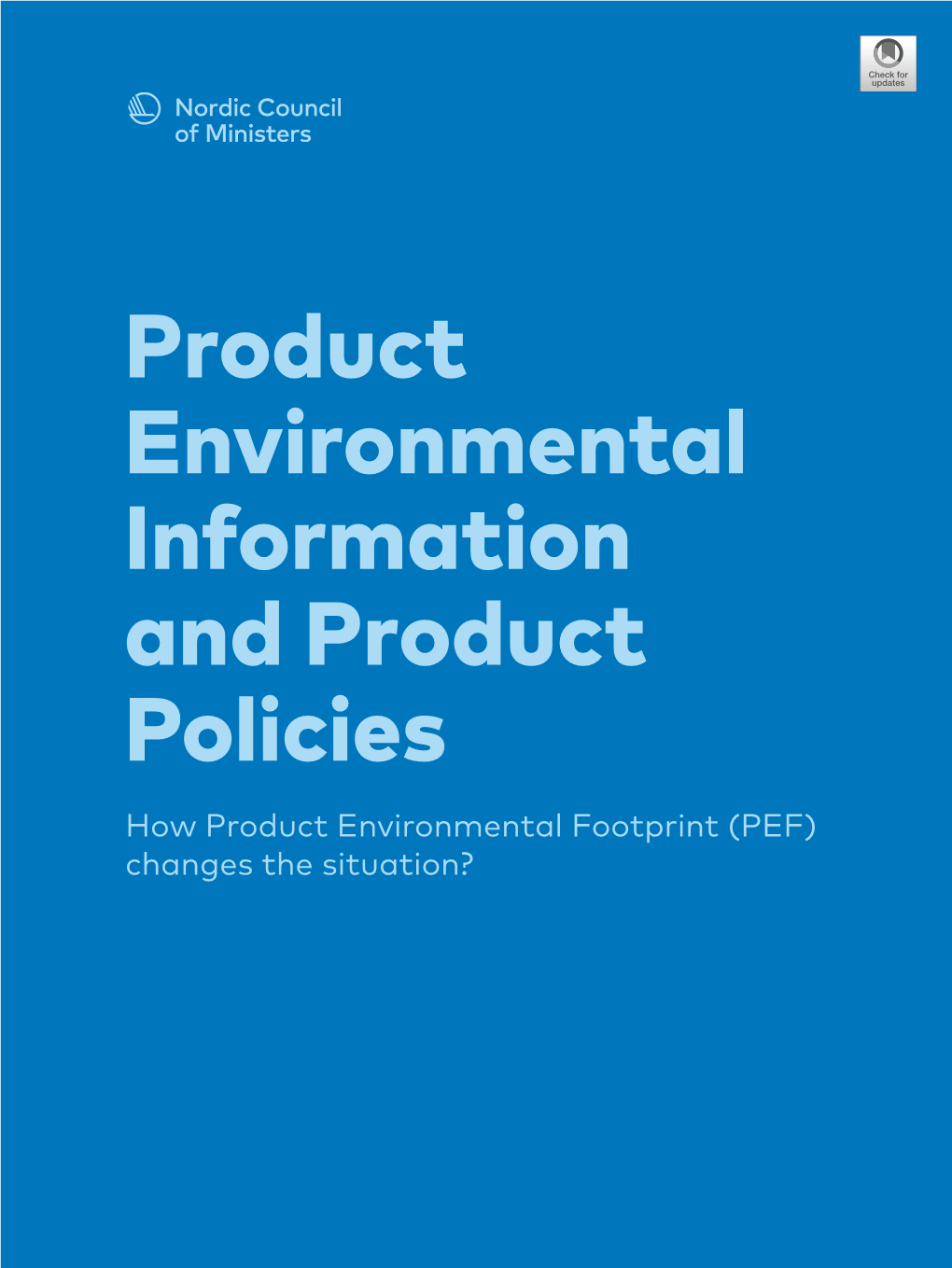 Product Environmental Information and Product Policies