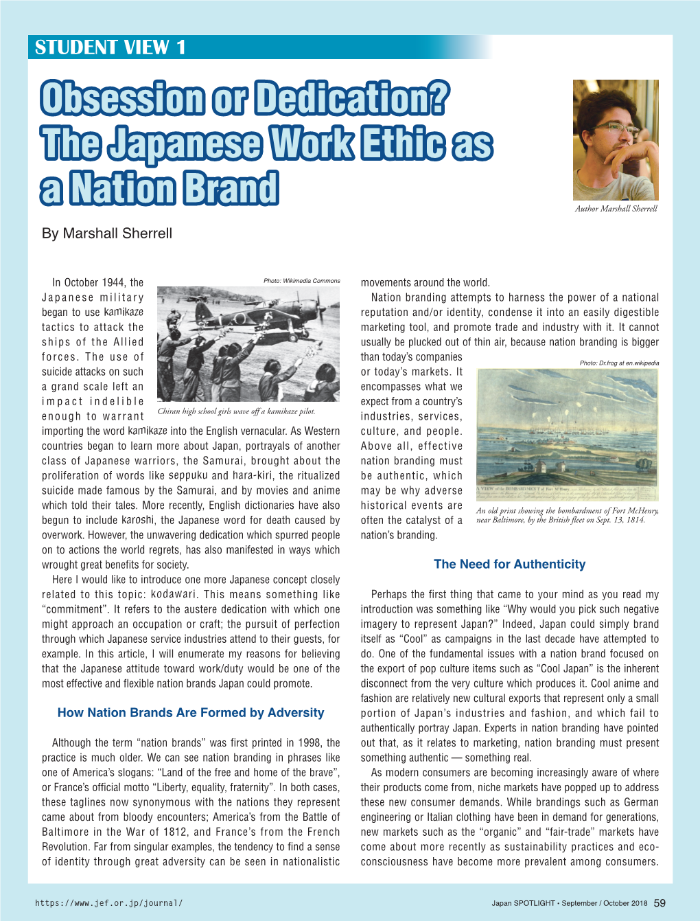 The Japanese Work Ethic As a Nation Brand Author Marshall Sherrell