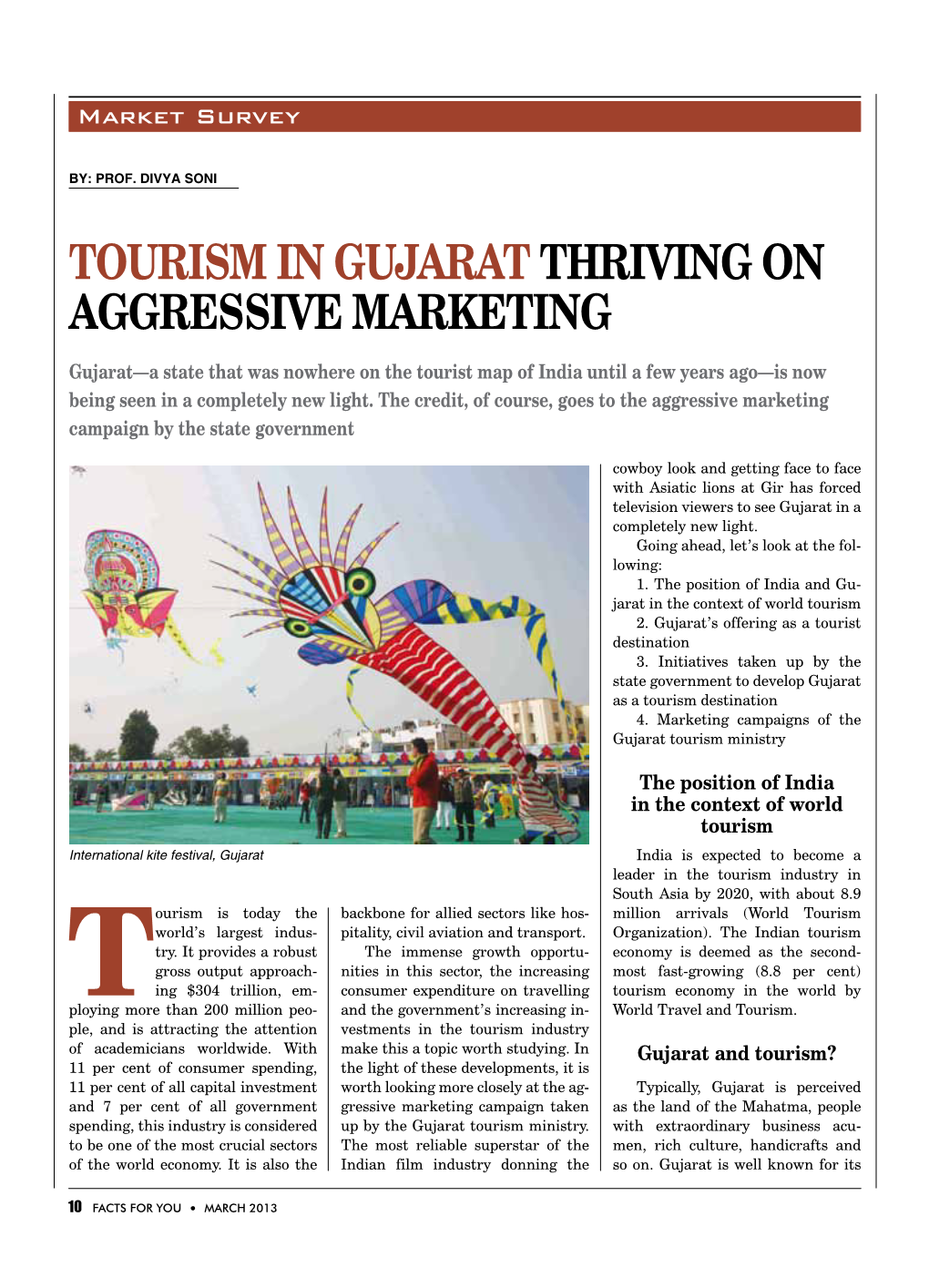 Tourism in Gujarat Thriving on Aggressive Marketing