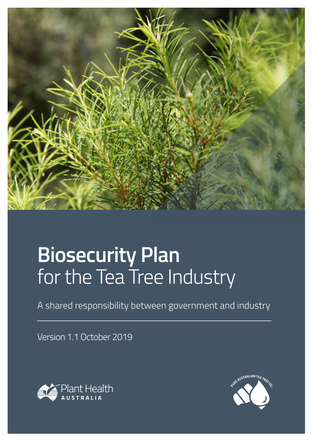 Biosecurity Plan for the Tea Tree Industry 2019.Pdf