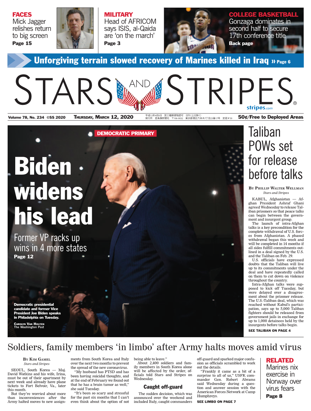 Biden Widens His Lead