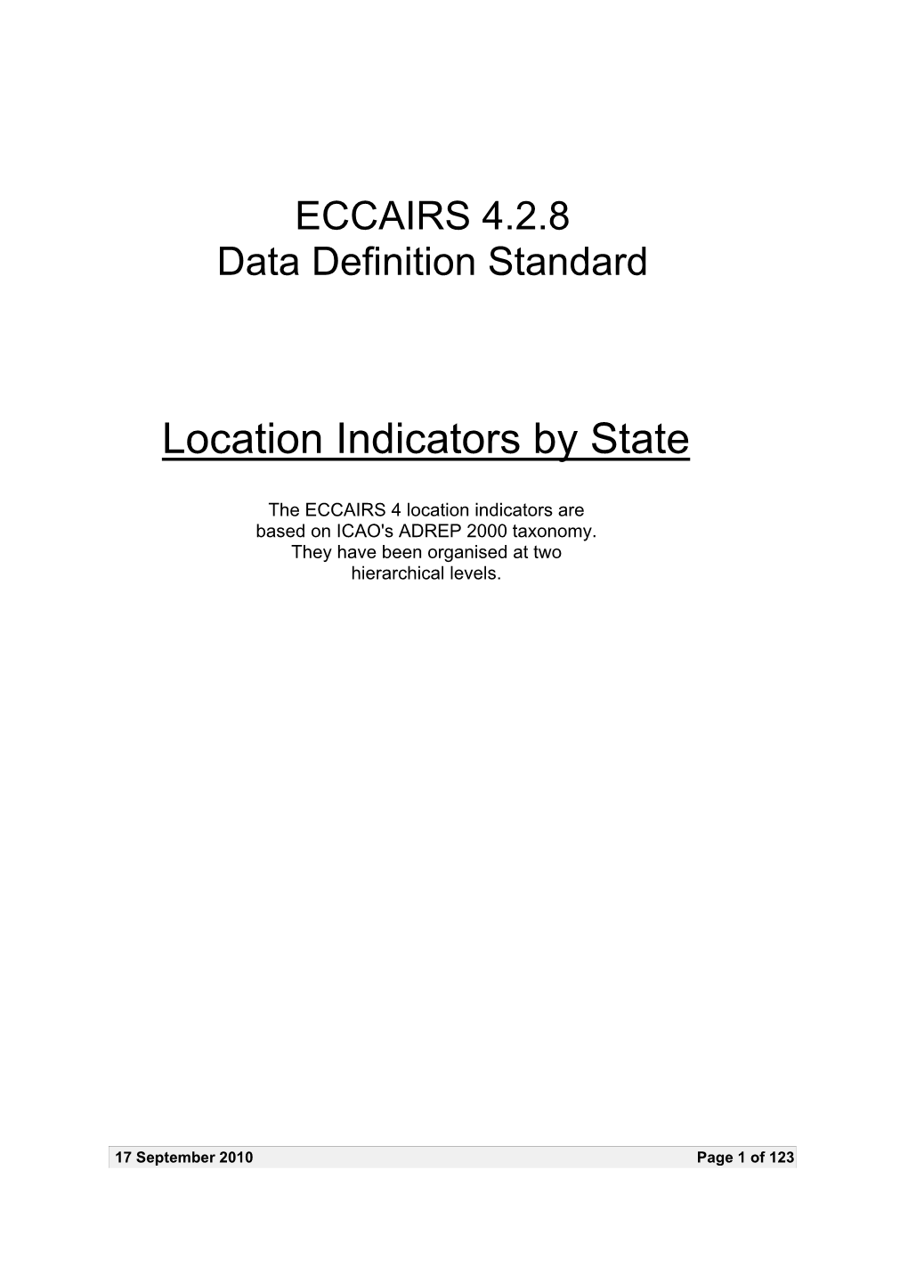 Location Indicators by State