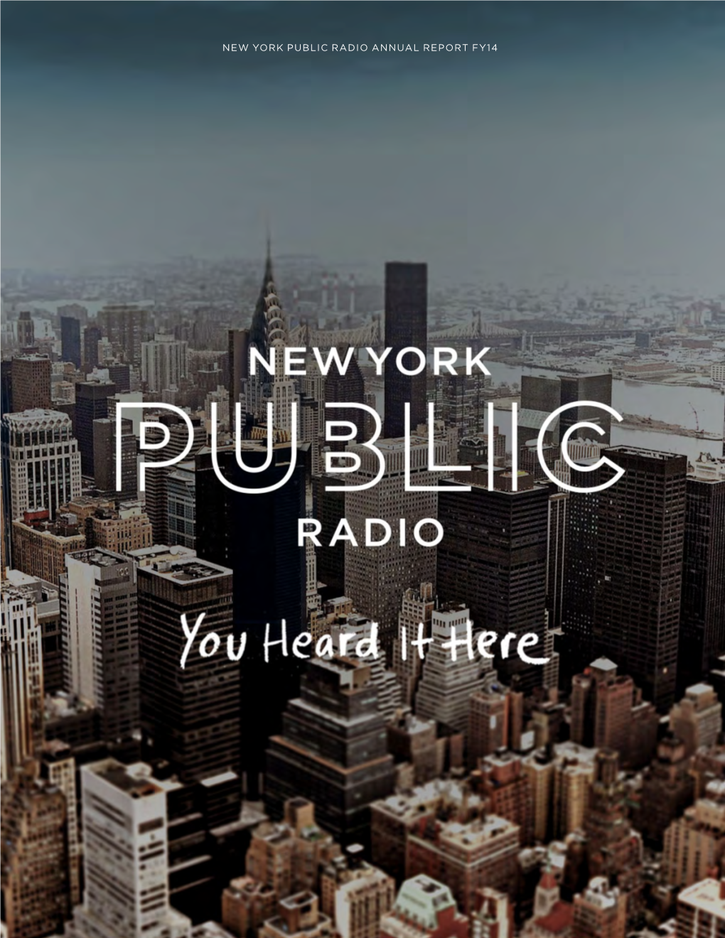 New York Public Radio Annual Report Fy14