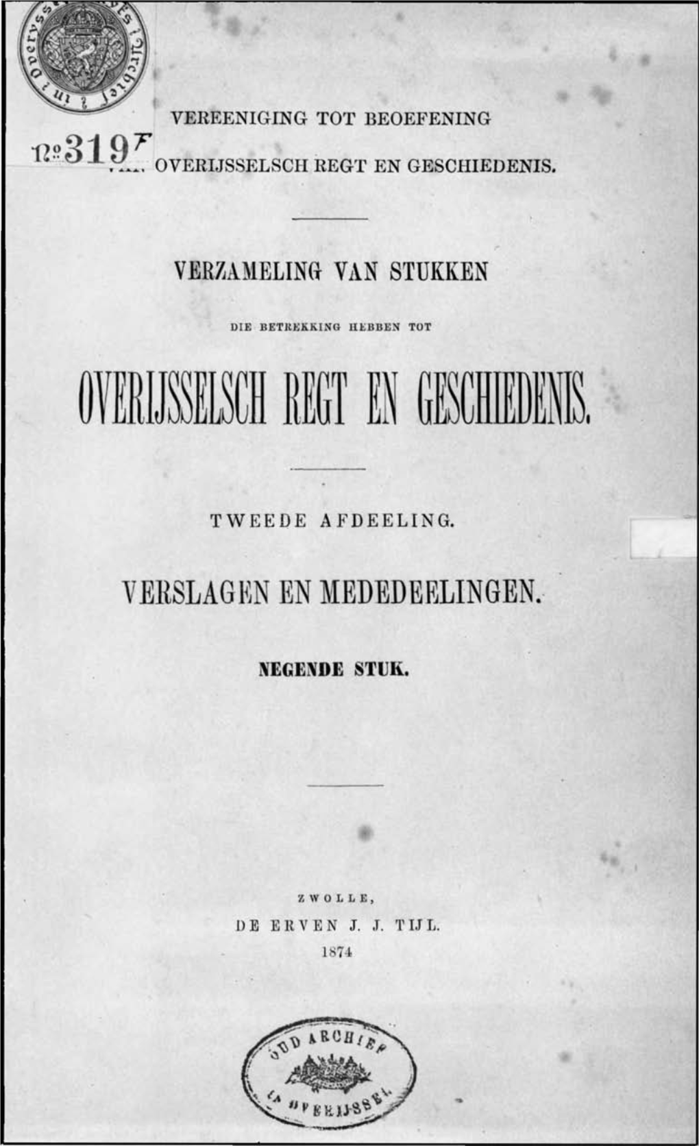 Bijdrage Tot De Kerkelijke Geschiedenis Van Tubbergen Door