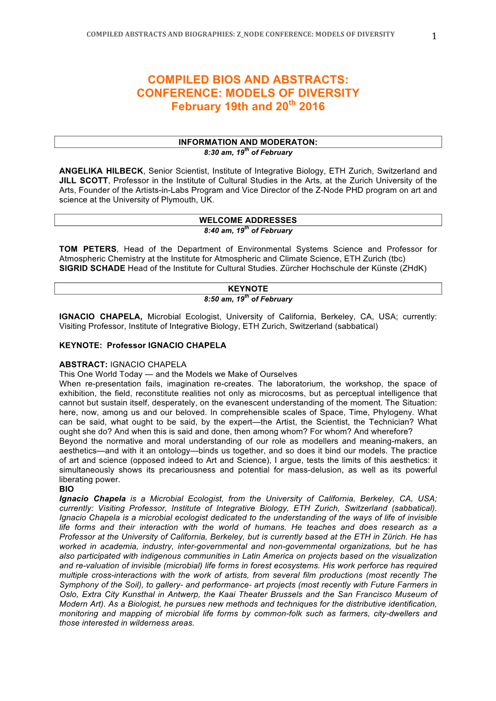 Final B. Abstracts Bios