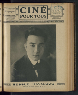 SESSUE H AYAKAWA (ARTICLE ILLUSTRÉ PAGES 6 Et 7)