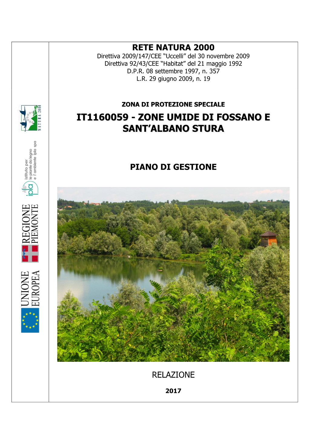 It1160059 - Zone Umide Di Fossano E Sant’Albano Stura