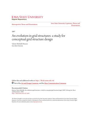 A Study for Conceptual Grid Structure Design Valorie Michelle Brinson Iowa State University